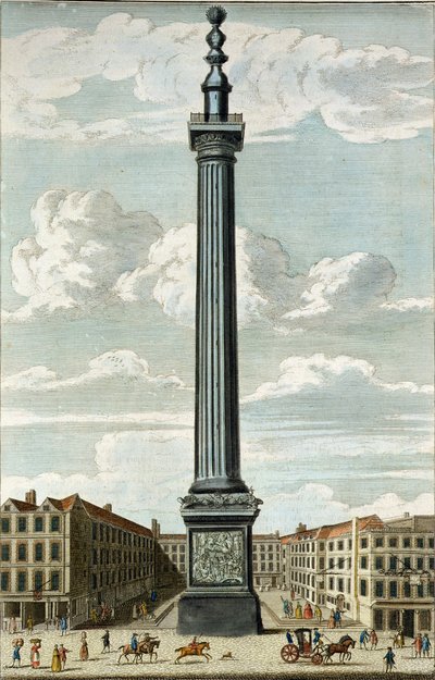 The Monument, Engraved by William Henry Toms (c.1700-50) by English School